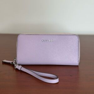 Calvin Klein Purple Clutch Wristlet